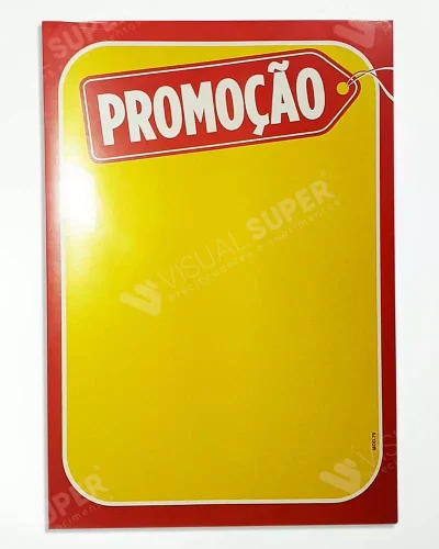 Cartaz Amarelo Promoção 21x30cm Mod. 79 – 100un