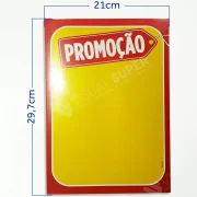 Cartaz Amarelo Promoção 21x30cm Mod. 79 – 100un