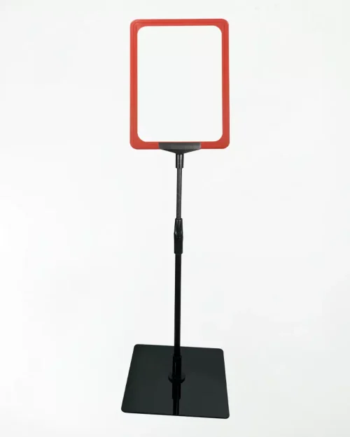 Pedestal Premium Para Cartaz A5 – TT 30/30 Moldura Vermelha – 10un