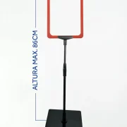 Pedestal Premium Para Cartaz A5 – TT 30/30 Moldura Vermelha – 10un