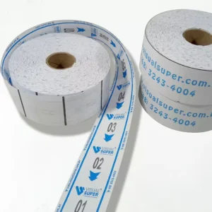 Rolo de Senhas p/ Atendimento 2 Dígitos Azul