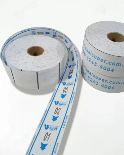 Rolo de Senhas p/ Atendimento 2 Dígitos Azul