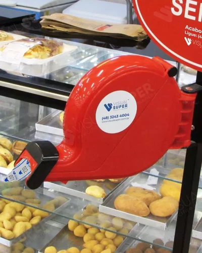 Rolo de Senhas p/ Atendimento 3 Dígitos Azul