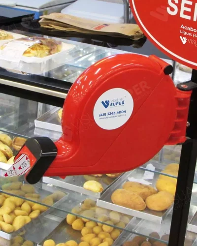 Rolo de Senhas p/ Atendimento 3 Dígitos Vermelho