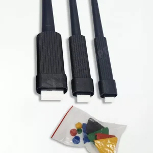 Kit 3 Pincéis com Ponteira + Batente + Tampas Coloridas - Metiq
