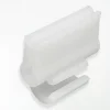 Clip Plástico Branco p/ Prendedor c/ Base Articulada – 10un