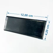 Display de Preços Preto 12×4,2cm – Base L c/ 10un