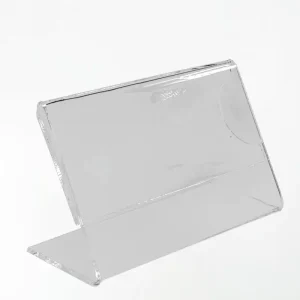 Display de Mesa em Acrílico 2mm 10x6cm - Base L