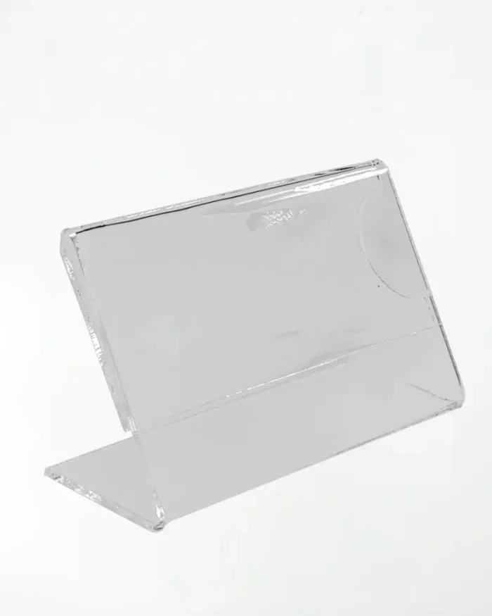 Display de Mesa em Acrílico 2mm 10x6cm – Base L