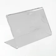 Display de Mesa em Petg 0,75mm 9x4cm – Base L – c/ 15un