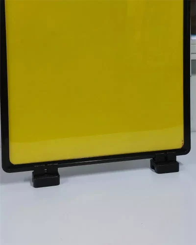 Display Base Magnética Preta p/ Folha A3 c/ 2 Fixadores – Moldura Preta