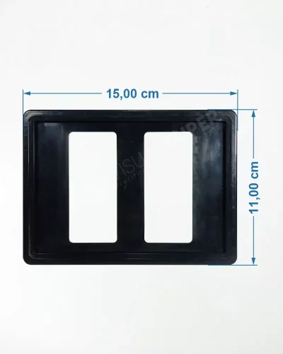 Precificador de Mesa p/ Cartaz 14x10cm Preta c/ Base Tipo Caracol – Multeight