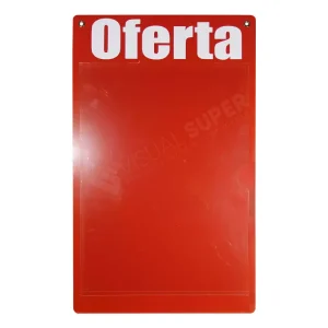 Porta-cartaz em PS 2mm IP F/V - 49x80cm 1 Bolsa A2 ALS c/ 2 ilhós