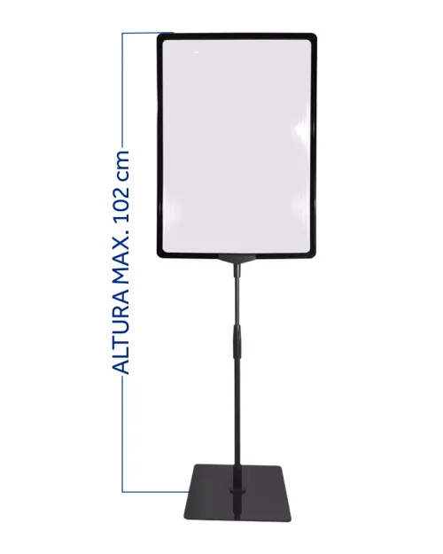 Pedestal Standard Para Cartaz A3 – TT 30/25 Moldura Preta