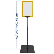 Pedestal Standard Para Cartaz A5 – TT 30/25 Moldura Amarela Multeight
