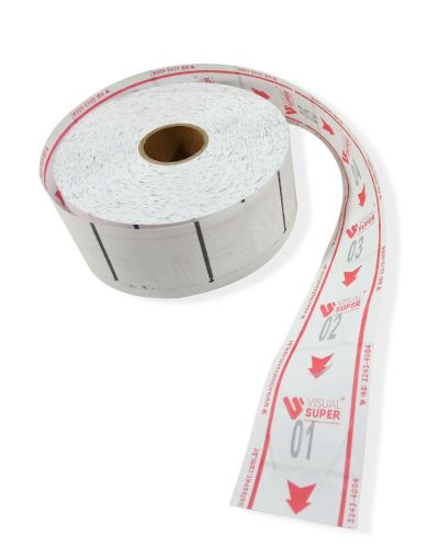 Rolo de Senhas p/ Atendimento 2 Dígitos Vermelho