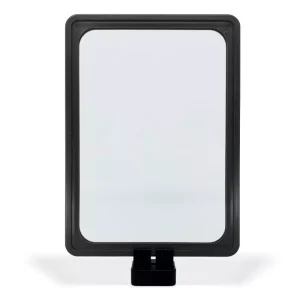 Display Base Magnética Branca p/ Folha A5 - Moldura Preta