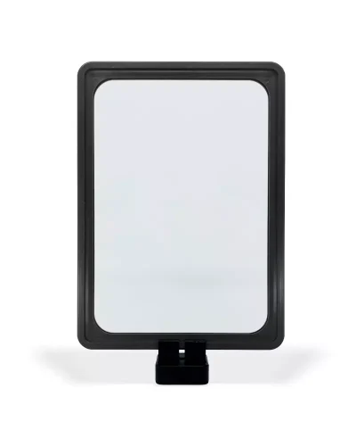 Display Base Magnética Branca p/ Folha A5 – Moldura Preta