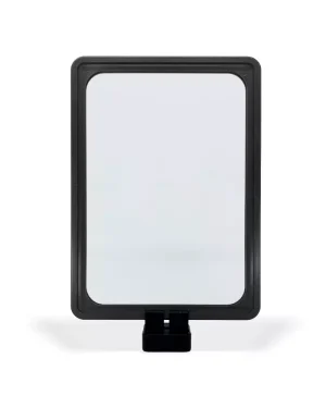 Display Base Magnética Branca p/ Folha A5 – Moldura Preta
