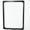 Display Base Magnética Branca p/ Folha A4 – Moldura Preta