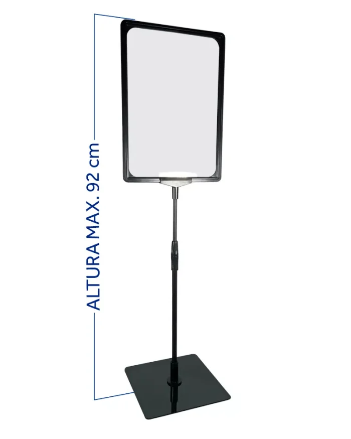 Pedestal Premium Para Cartaz A4 – TT 30/30 Moldura Preta