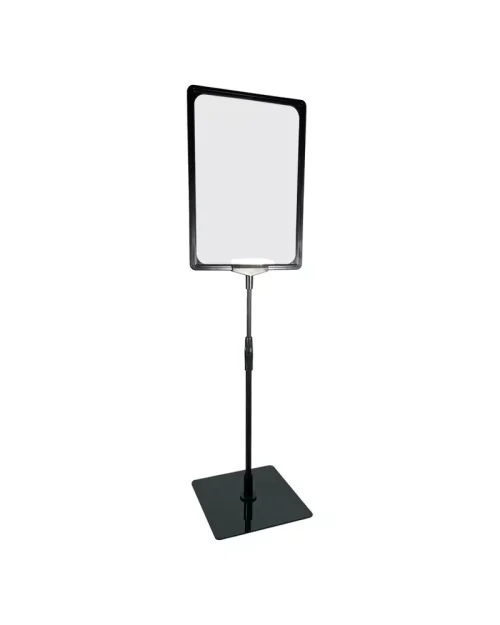 Pedestal Porta Cartaz A4 Metiq – TT 30/30 Moldura Preta Base PS