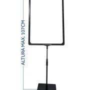 Pedestal Premium Para Cartaz A3 – TT 30/30 Moldura Preta