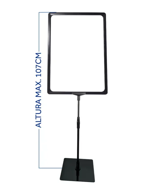 Pedestal Premium Para Cartaz A3 – TT 30/30 Moldura Preta