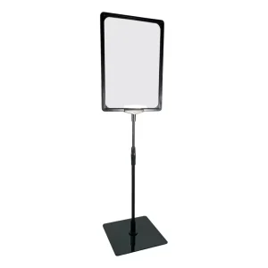 Pedestal Premium Para Cartaz A4 - TT 30/30 Moldura Preta - 10un