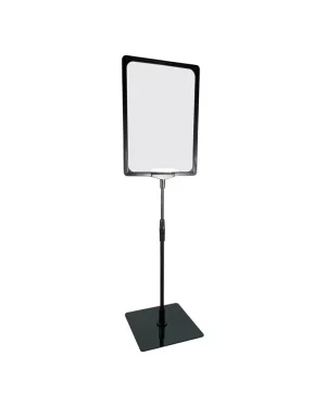 Pedestal Porta Cartaz A4 Metiq – TT 30/30 Moldura Preta Base PS – 10un