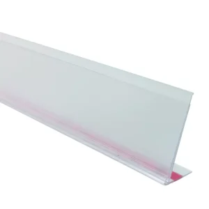 Perfil de Gôndolas V300R para organização e exposição de produtos em supermercados e lojas de varejo.