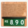 Precificador E2 em PS 2mm IP – 23x22cm c/ Nº Verde F/V c/ 2 ilhós