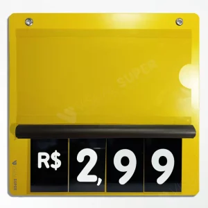 Precificador E2.23x22cm numero preto tipo caderninho para precificação de produtos em supermercados e lojas