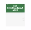 Porta-cartaz PETG 0,75mm com bolsa A5 ALS e 2 ilhós, medindo 21,5x26cm, para exposição de promoções em supermercados e lojas