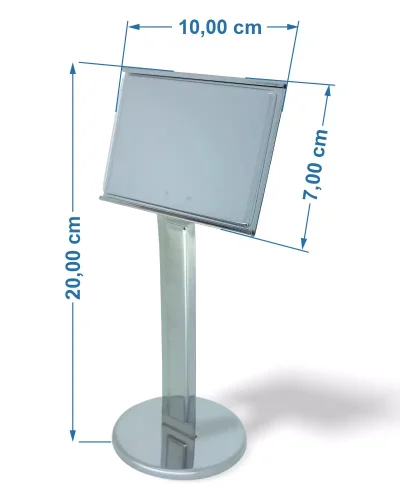 Display de Mesa em Inox 10x7x20cm – 279