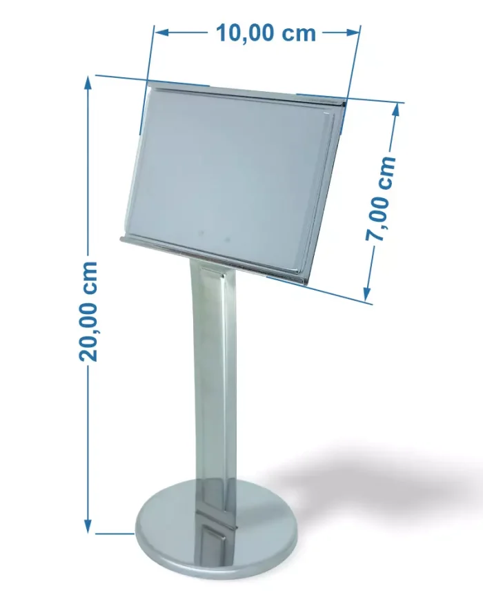 Display de Mesa em Inox 10x7x20cm – 279