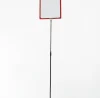 Pedestal Premium para Cartaz A3 TT 75/75 moldura vermelha com tubo telescópico e base em PS.
