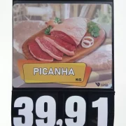 Placa de Preços em PS A2 c/ Imagem e Jogo de Números