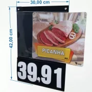 Placa de Preços em PS A3 c/ Imagem e Jogo de Números