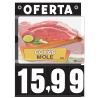 Placa de Preços em PS A4 com imagem removível e jogo de números para comunicação clara no ponto de venda.
