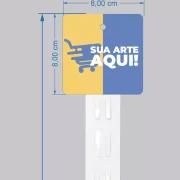 Fita Cross Clip Strip em PP 0,5mm – 13 Posições c/ Testeira 8x8cm