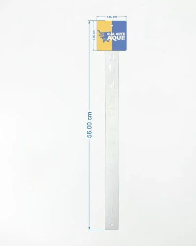 Fita Cross Clip Strip em PP 0,4mm – 13 Posições c/ Testeira 8x8cm