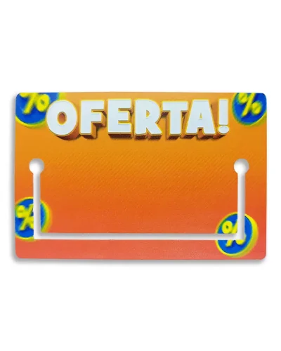 Placa de Identificação em PP 0,4mm IP – 12x8cm c/ Visor de Etiqueta Inferior c/ 20un