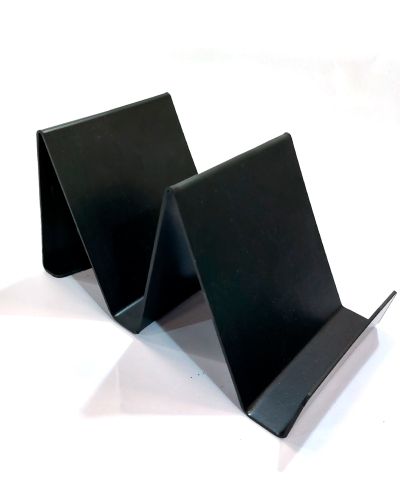 Expositor de Bandejas em PS 2mm Preto – c/ 2 Lugares