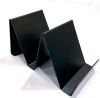 Expositor de Bandejas em PS preto 2mm com capacidade para 2 bandejas