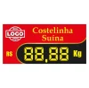 Placa Escreve e Apaga em Manta Magnética personalizada 8x17cm com laminação fosca e fixação magnética.