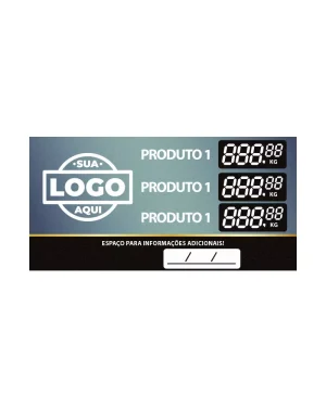 Escreve Apaga em Petg 0,75mm IP – 18x9cm c/ Fita. DF