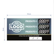 Escreve Apaga em Petg 0,75mm IP – 18x9cm c/ Fita. DF