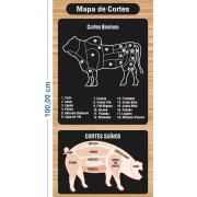 Painel em Acm 3mm IP – 47,5x100cm Mapa de Cortes c/ Fita. DF