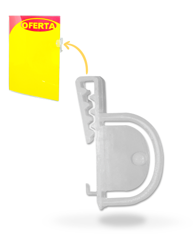 Precificador Lateral em Poliéster 0,3mm A4 – c/ Porta-stopper Mod. 1 – 10un